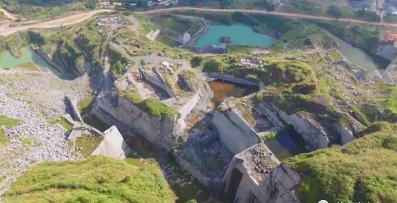 圖賞封礦后的福建最大石材礦山——長泰吳田山！