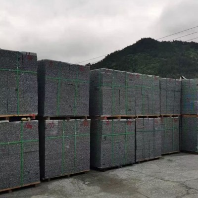 芝麻黑花崗巖荒料 / 成品塊石（也叫湖南黑、溆浦黑）